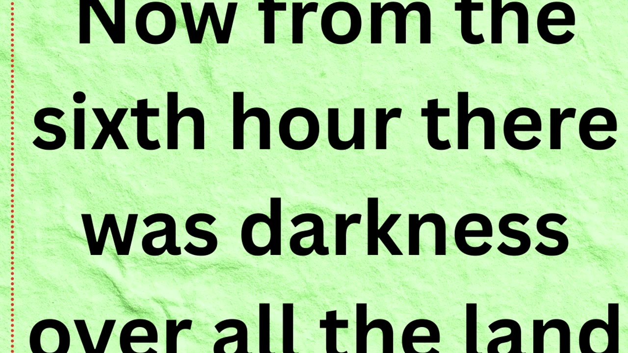 "Darkness Over the Land" Matthew 27:45 #shorts #youtube #ytshorts #jesus #views #youtubeshorts #yt