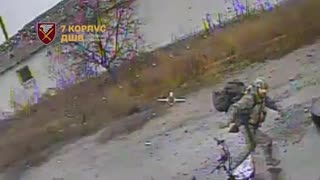Ukrainian Ambush Drone Lighting Up Russian Infantry