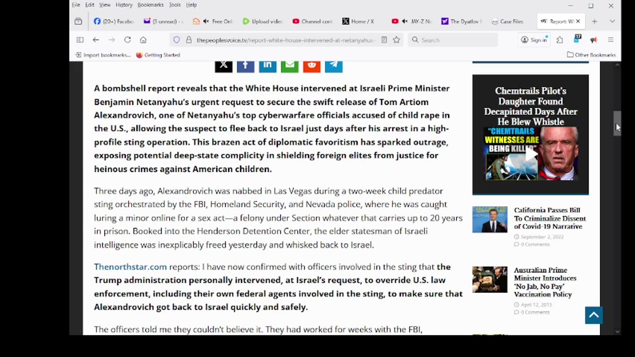 White House Intervened at Netanyahu’s Request To Free Israeli Child Rapist in U.S