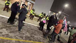 LIVE: Demonstration Outside Hotel Protesters Suspect Greg Bovino Is Staying At