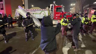 LIVE: Demonstration Outside Hotel Protesters Suspect Greg Bovino Is Staying At