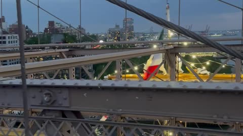 Walking on Brooklyn Bridge During Cuauhtemoc Ship Collision