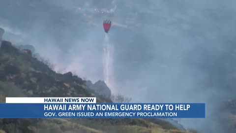 Gov. Green activates Hawaii National Guard to help battle wildfires |sunmax966