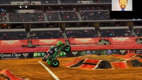Monster Jam Getting Stuck On Two Wheels (REACTION)