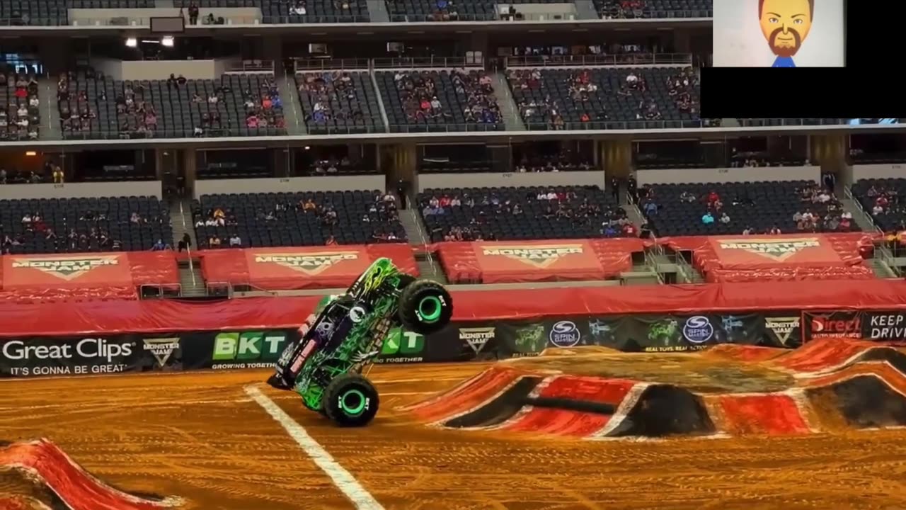 Monster Jam Getting Stuck On Two Wheels (REACTION)
