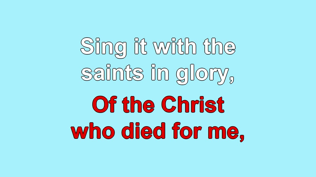 I Will Sing the Wonderous Story V1-5