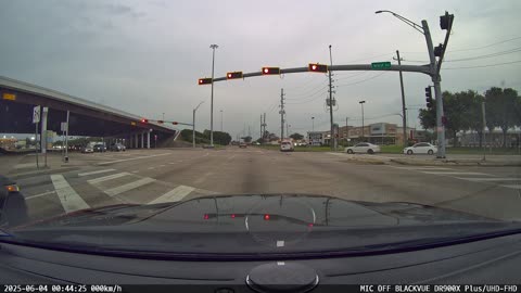 Van Runs Light At Beltway 8 On West Road