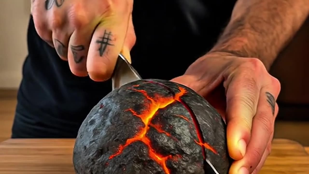 What happens when you slice through a tsunami, a tornado, and a volcano? 🌊🌪️🌋 Hyper-realistic ASMR c