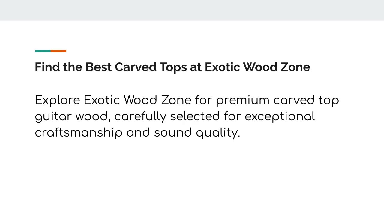 Carved Top Guitars – The Art of Superior Sound and Design