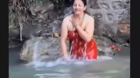 Holy Ganga bath