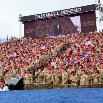 FT BRAGG ARMY TROOPS CHANT USA TO TRUMP ❤️❤️