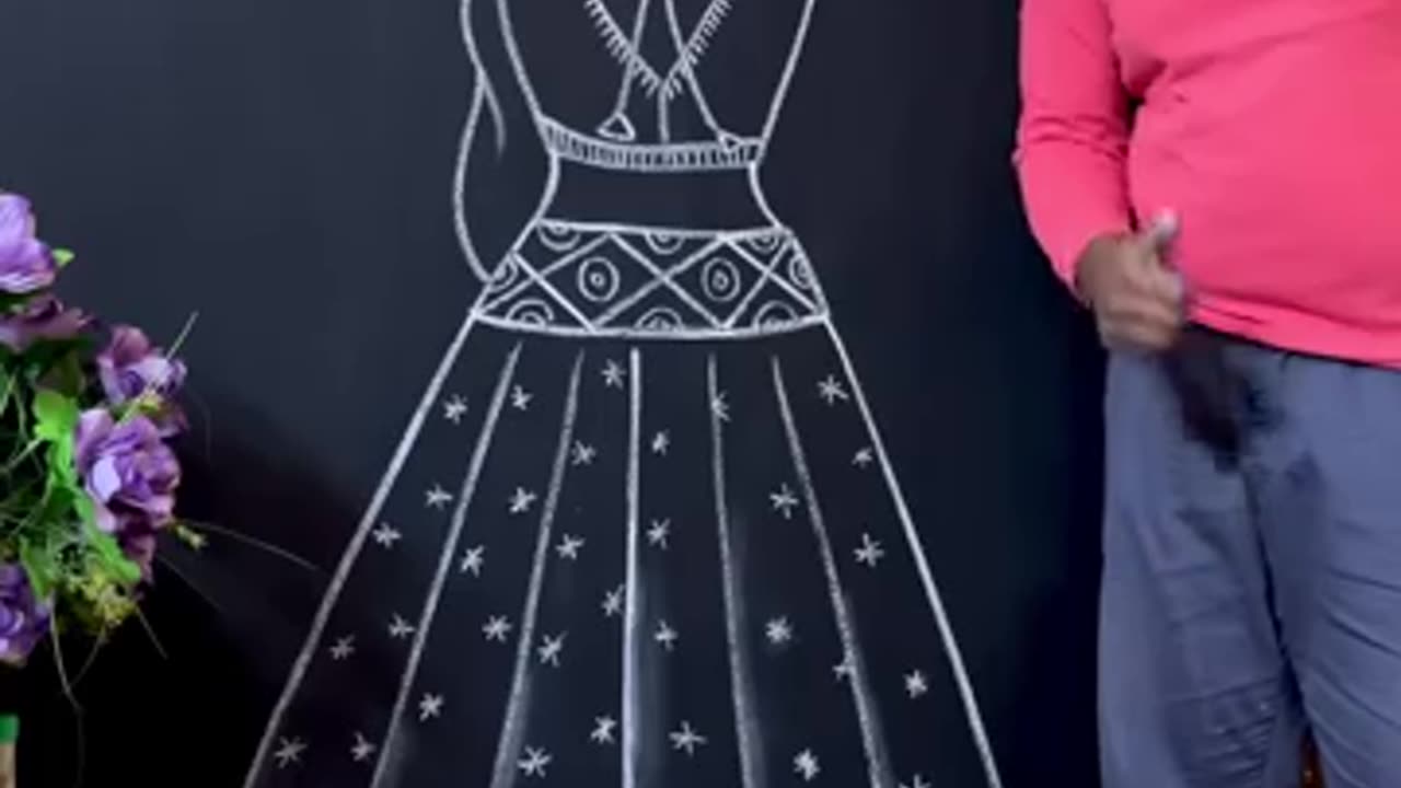 Learn to draw a beautiful girl dancing with the letter xyz