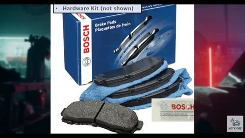 BOSCH BE914H Blue Ceramic Disc Brake Pad Set With Hardware - Compatible With Se