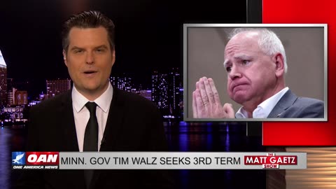 🚩 Matt Gaetz RIPS Tim Walz, who's running for a 3rd term as MN gov.