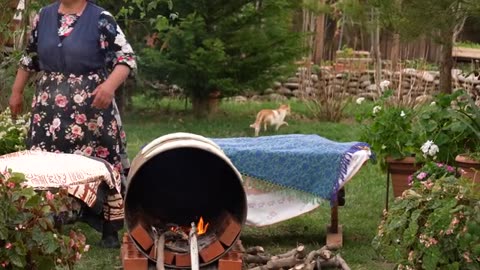 Cooking Spring Kutabs Spring Food from Nature_part12