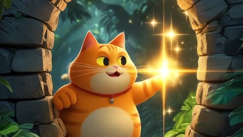 Beautiful AI Short Video Than Orange Cat In the Jungle
