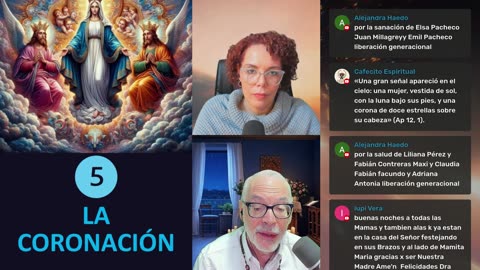 ROSARIO MILAGROSO CON MARÍA REINA QUE TE LLEVA EN SUS BRAZOS