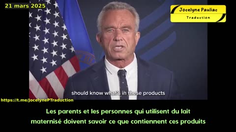 Robert Kennedy Jr : "Cette semaine, j'ai annoncé l'opération 'Stork Speed