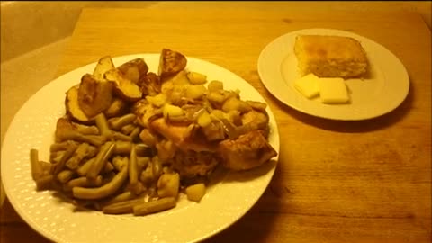 Bacon Apple Stuffed Pork Chops