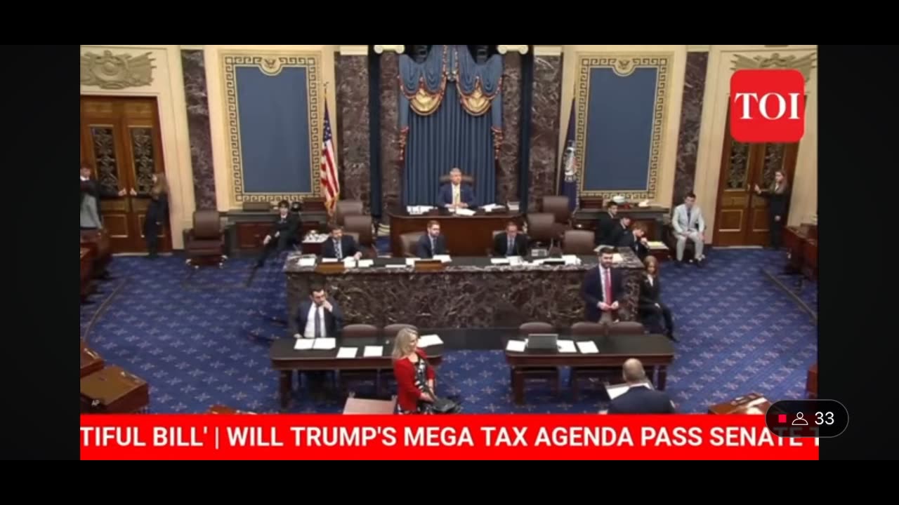 Live !Us senate ! Trump's tax bill gets positive response in us senate