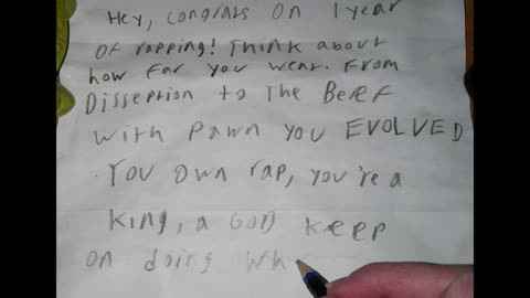 King Alex Gilbert - Letter to Self (One Year of Rapping Special)