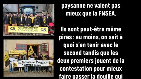 La destruction de l’agriculture française sera actée ! 👊🤢😡