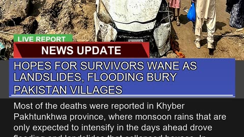 Hopes for Survivors Wane as Landslides Flooding B