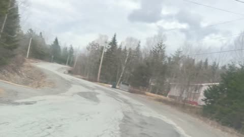 Saint John New Brunswick Canada Lochlomond Rd to Airport Apr, 11, 2025