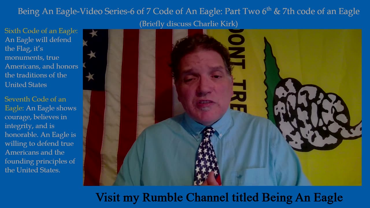 Being An Eagle-Video Series-6 of 7 Code of An Eagle: Part Two 6th & 7th code of an Eagle