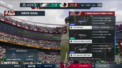 1964 REDSKINS VS Madden 21 I Franchise SEASON 1 WEEK 1 REDSKINS VS PHILADELPHIA