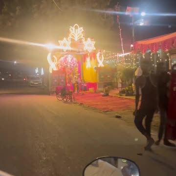 Durga puja light decoration shorts