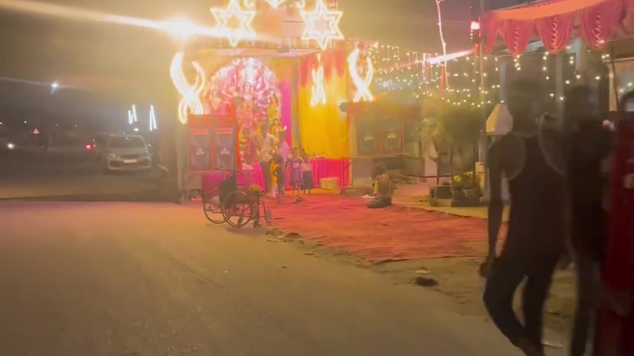 Durga puja light decoration shorts