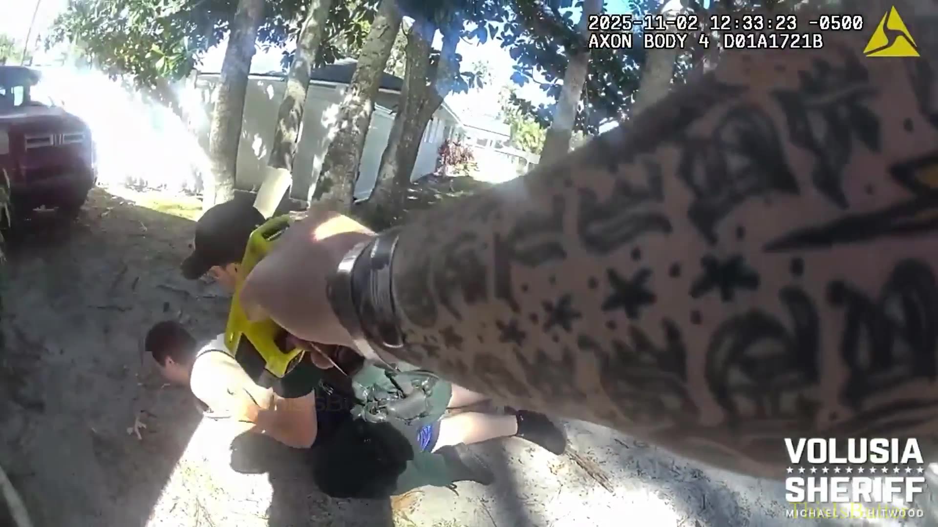 Man accused of threatening to kill kids while armed with a knife is double tased before arrest