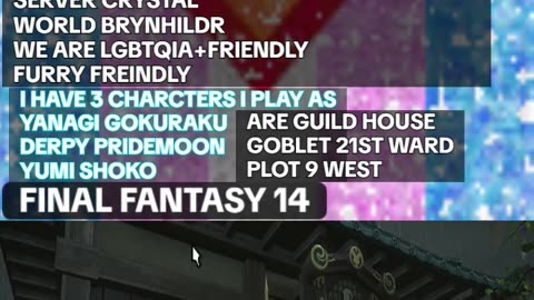 SONGS ABOUT ME OR ABOUT MY GUILD IN FINAL FANTASY XIV ONLINE EPISODE (1)