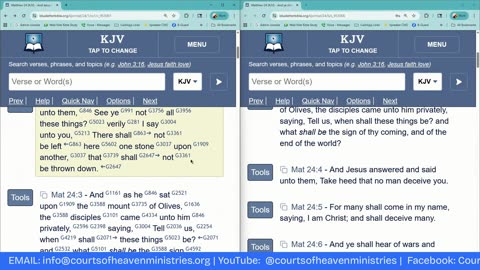 Courts of Heaven Ministries - Wed Nite Bible Study