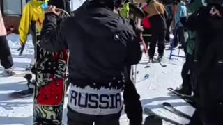 Man Wearing "Russia" Jacket Gets Punked on Georgia Mountain