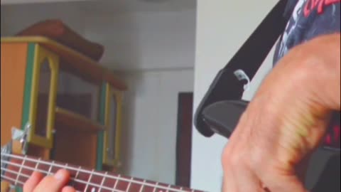 Heavy metal bass playing