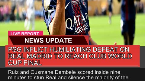 Psg Inflict Humiliating Defeat on Real Madrid to R
