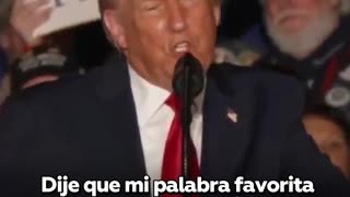 Trump revela cuál es su palabra favorita