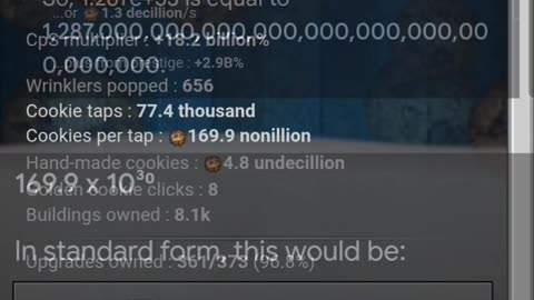 My Cookie Clicker Stats