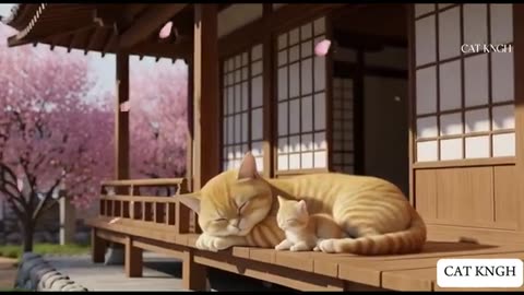 Mama Cat Worked Hard at Bookshop Just to Buy a Lantern for Kitten | Daily Mom Cat
