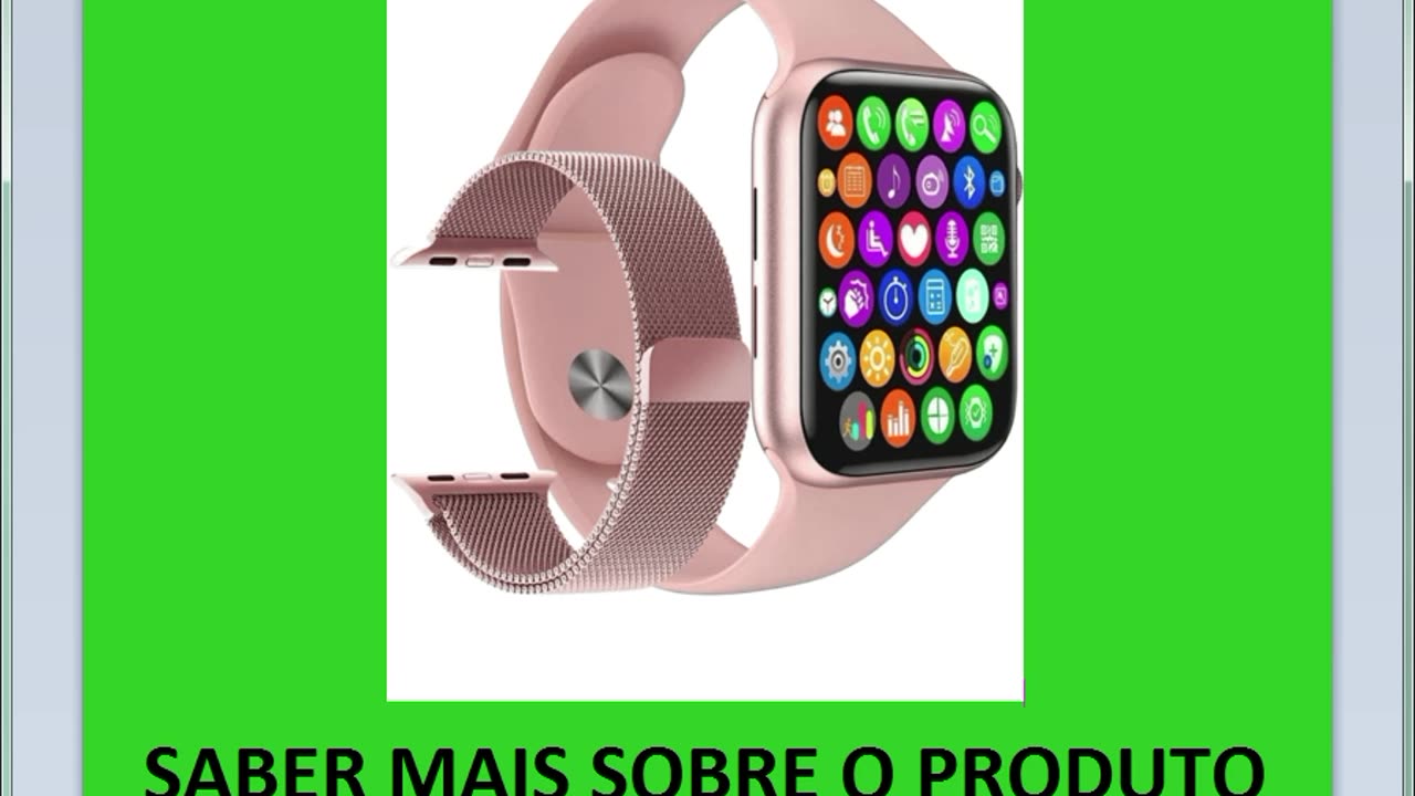 relógio digital feminino smartwatch luxo com kit 7x pulseiras metal