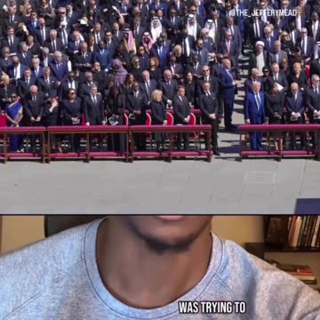 Trump wore blue to the Pope's funeral