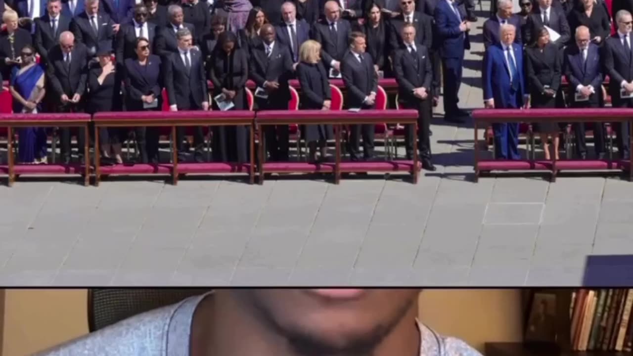 Trump wore blue to the Pope's funeral