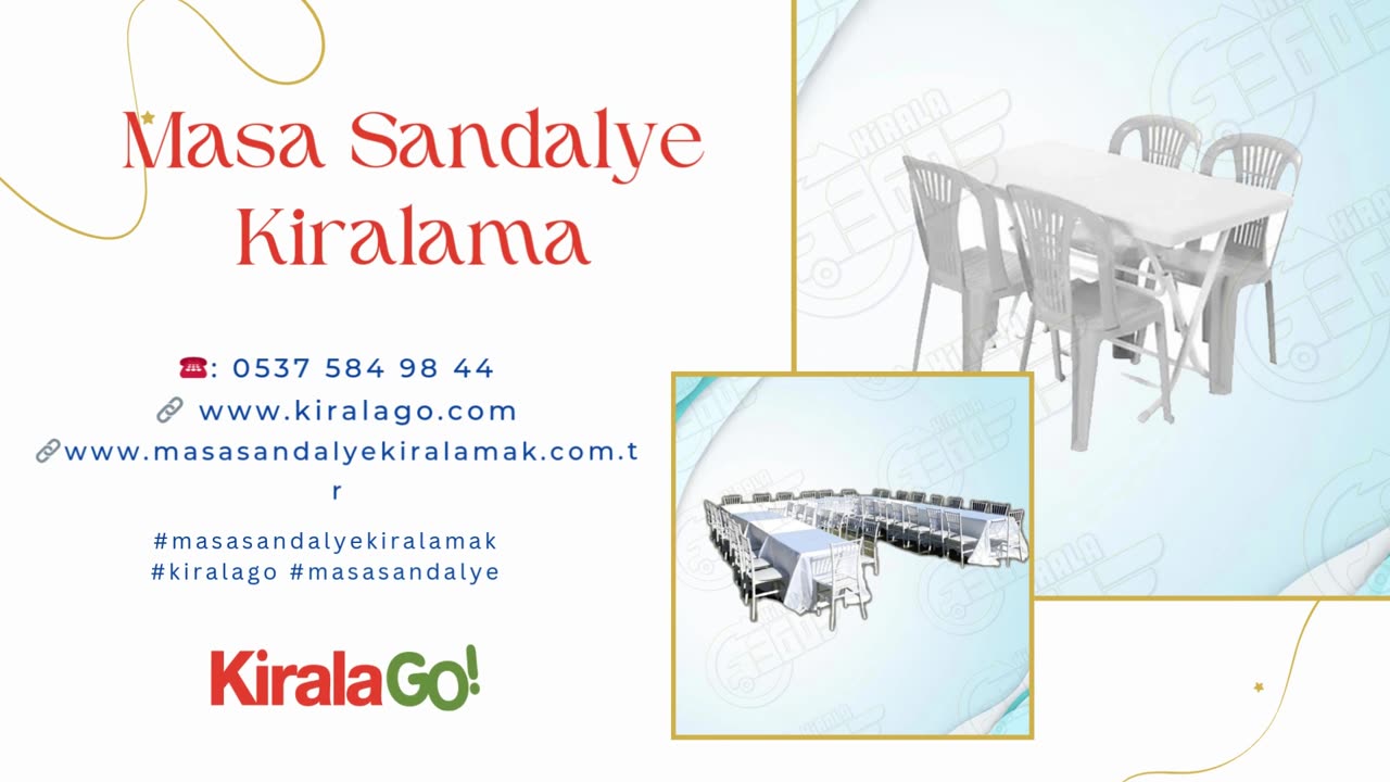 Kiralik Masa Sandalye