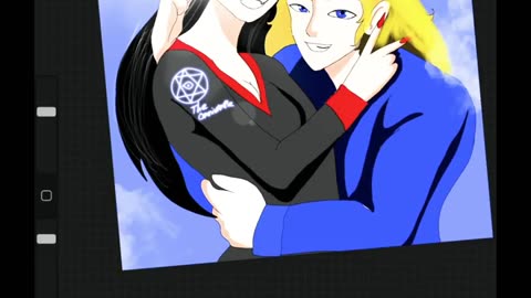 Nuclear joestar with her fav human Speedpaint