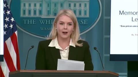 🚨🔥Karoline Leavitt: "Adjusted for inflation, it's the second cheapest price for a gallon of gas...