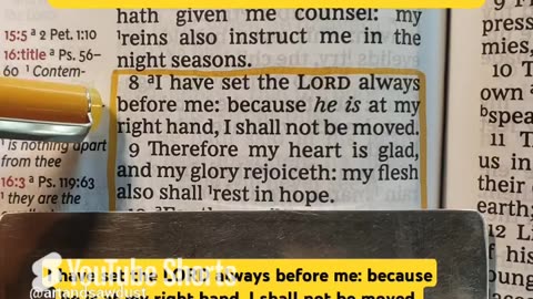 I Have Set The LORD Always Before Me..
