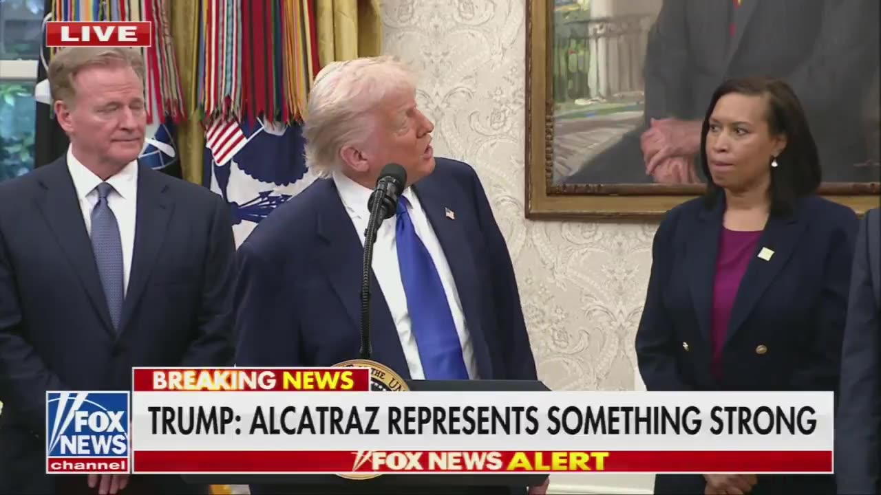 Reporter: How did you decide to reopen Alcatraz? Trump: I was supposed to be a movie maker