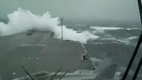 This is a clip from the bridge of the USS Kitty Hawk (CV-63) on its way home